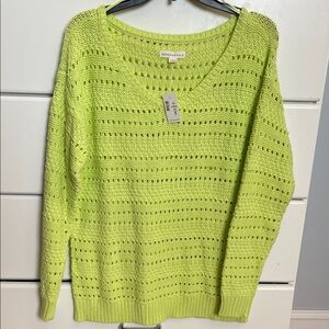 Aeropostale Lime V-Neck Sweater